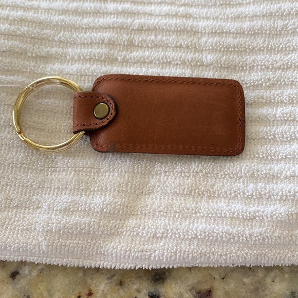 Coach British tan vintage basic key fob, NWT - Picture 2 of 6